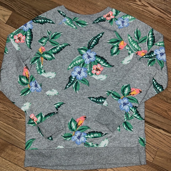 Old Navy Tropical Print Sweatshirt Size Small - Picture 6 of 7
